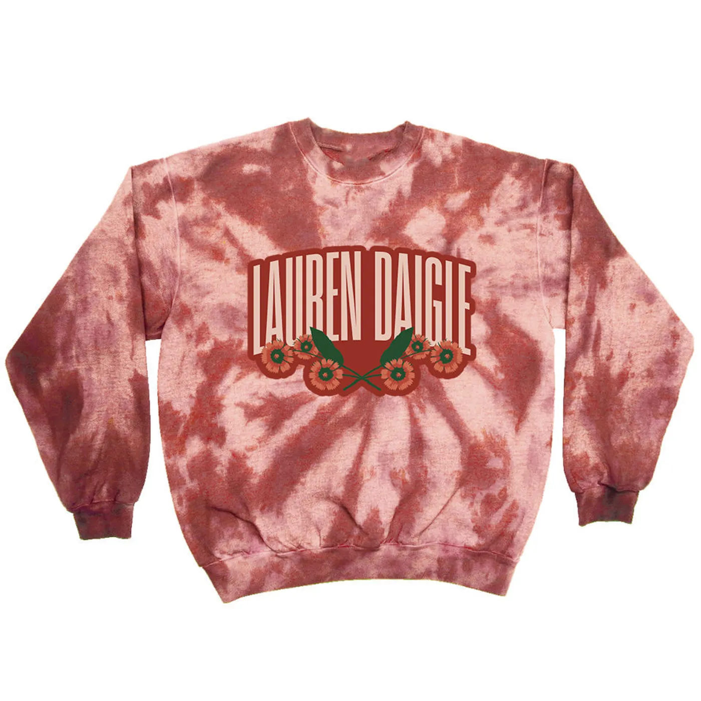 Lauren Daigle Floral Tie Dye Crewneck Fleece
