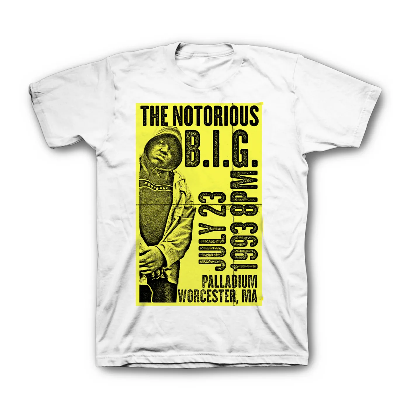 The Notorious B.I.G. 1993 Worcester, MA Poster T-Shirt