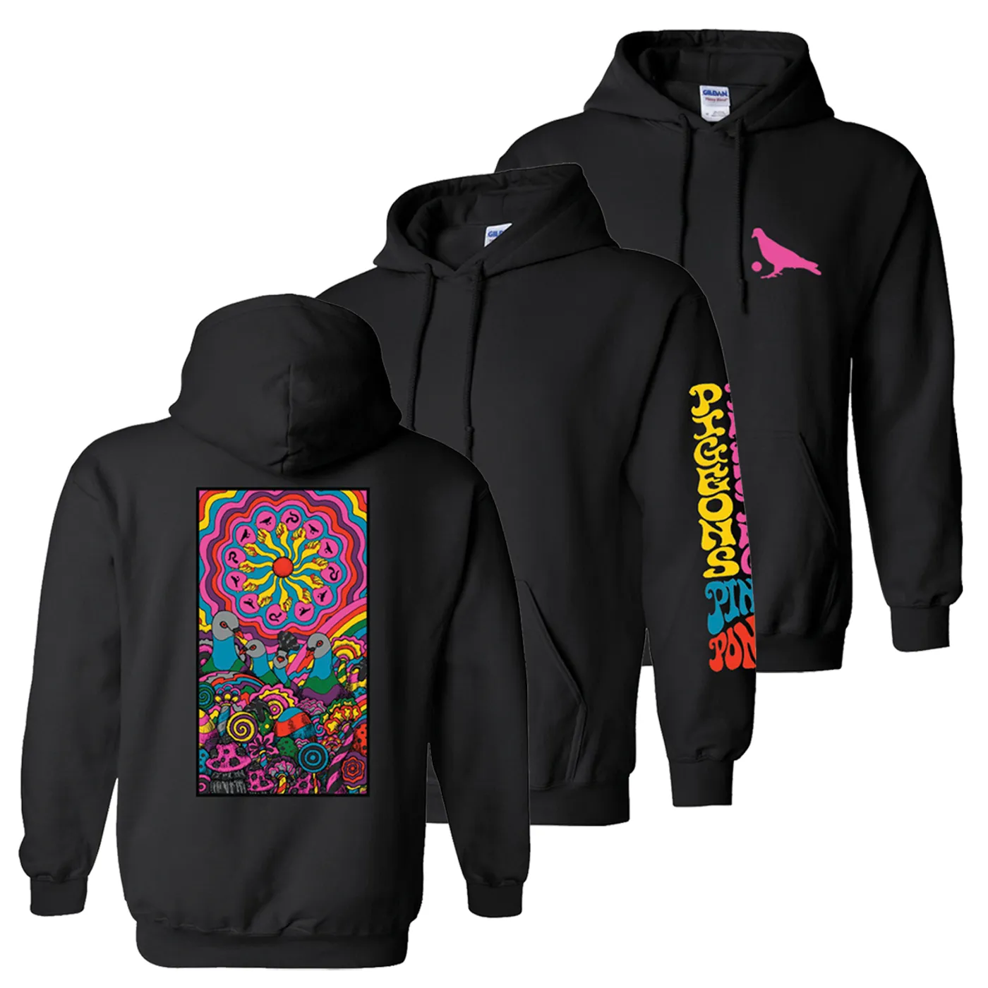 Pigeons Playing Ping Pong Dawn A New Day Hoodie