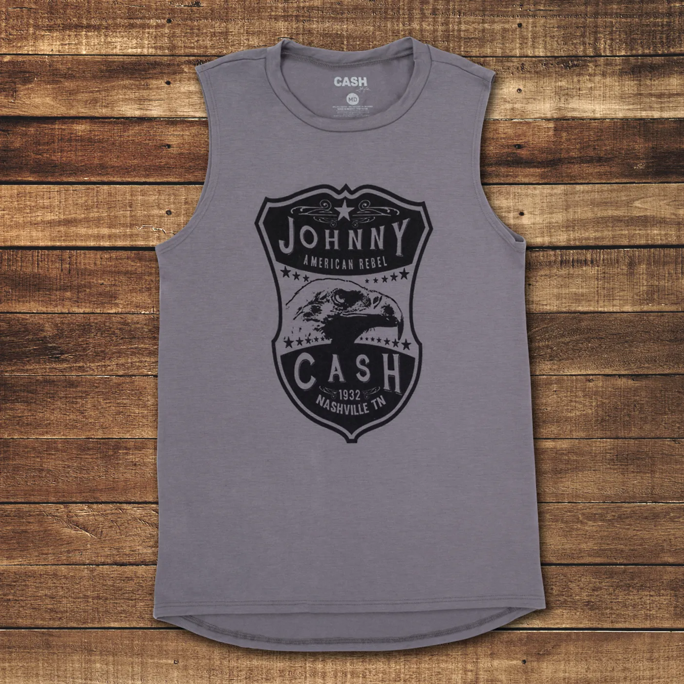 Johnny Cash Eagle Badge Tank Top