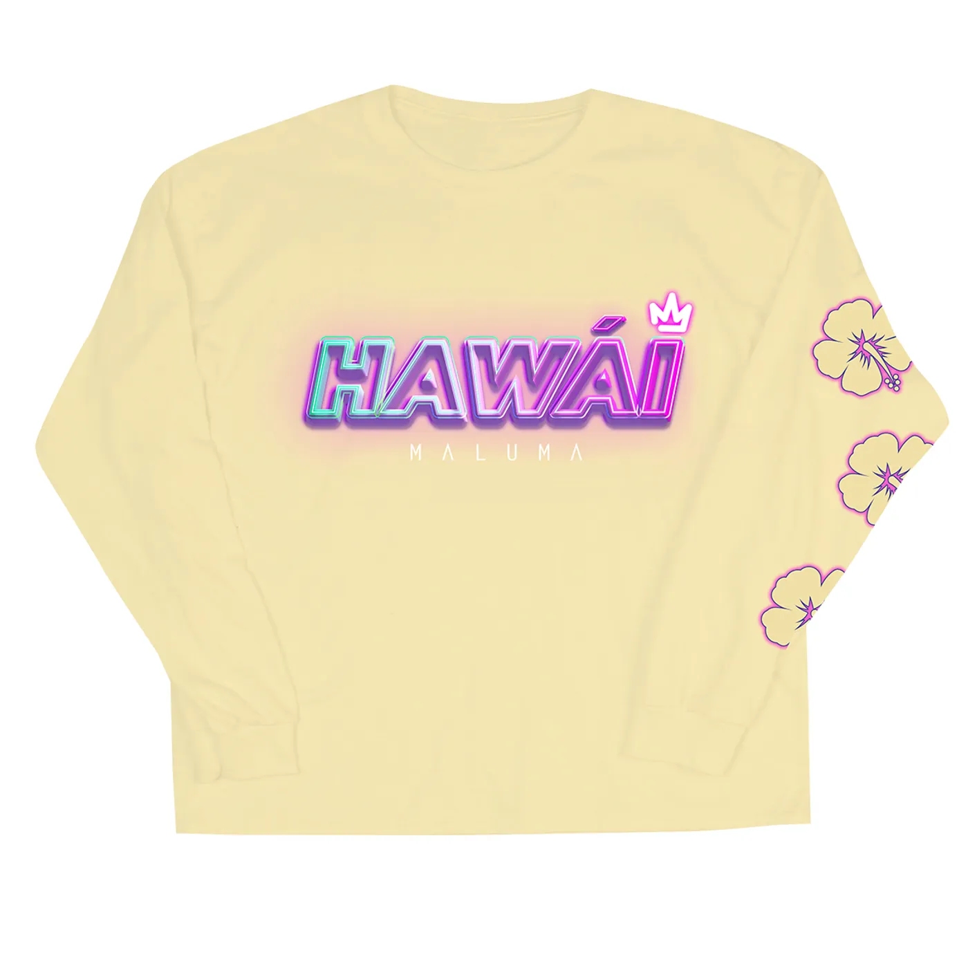 Maluma Hawái Yellow Long Sleeve Tee