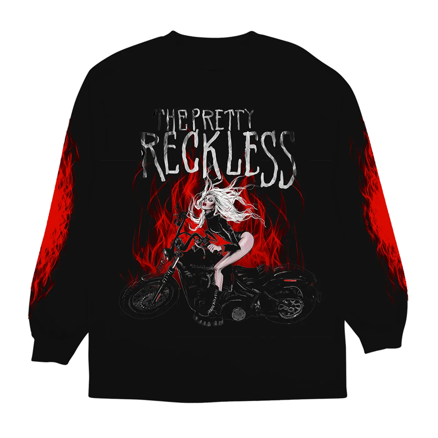 The Pretty Reckless Motorcycle Long Sleeve Tee