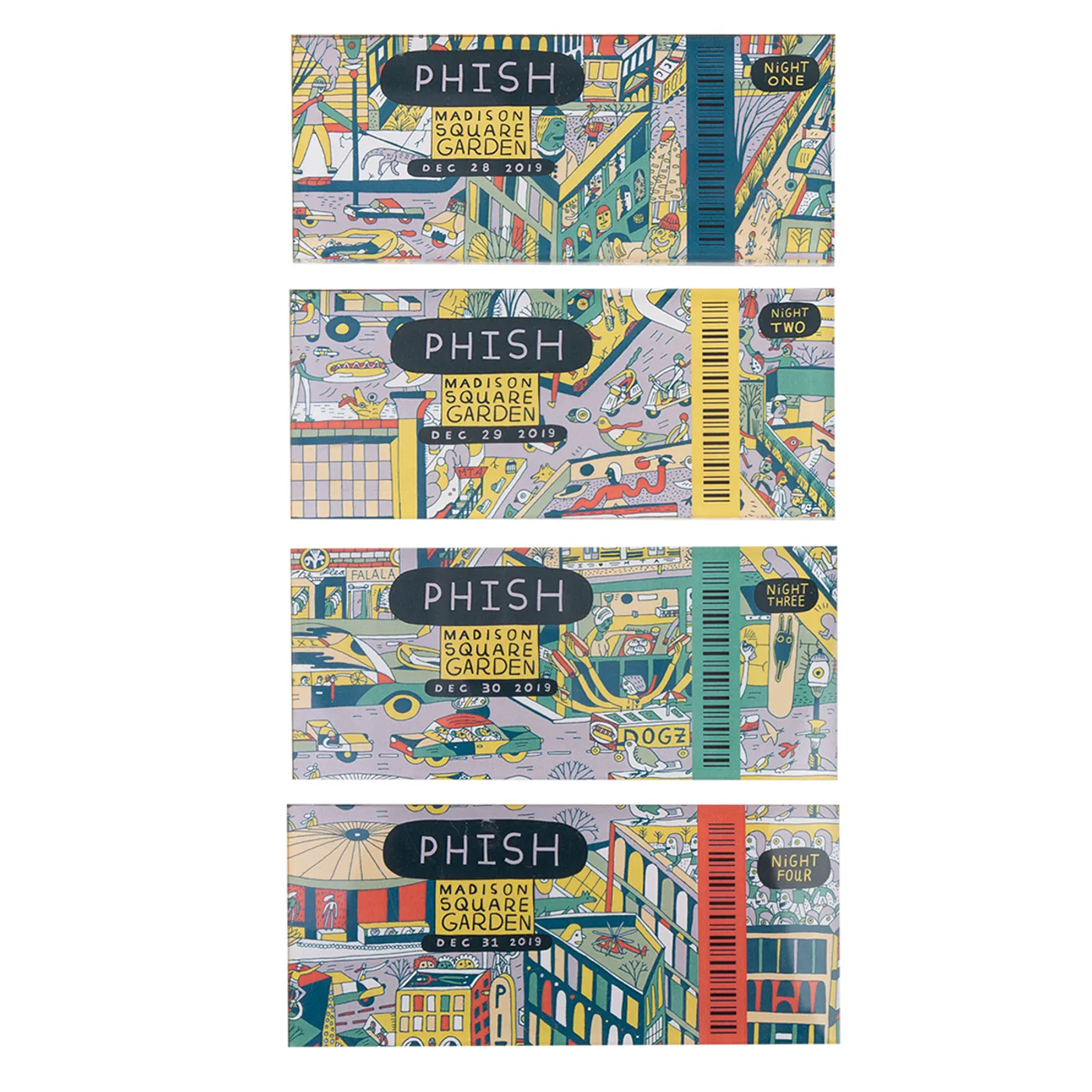 Phish New Year’s Run 2019 Ticket Magnets