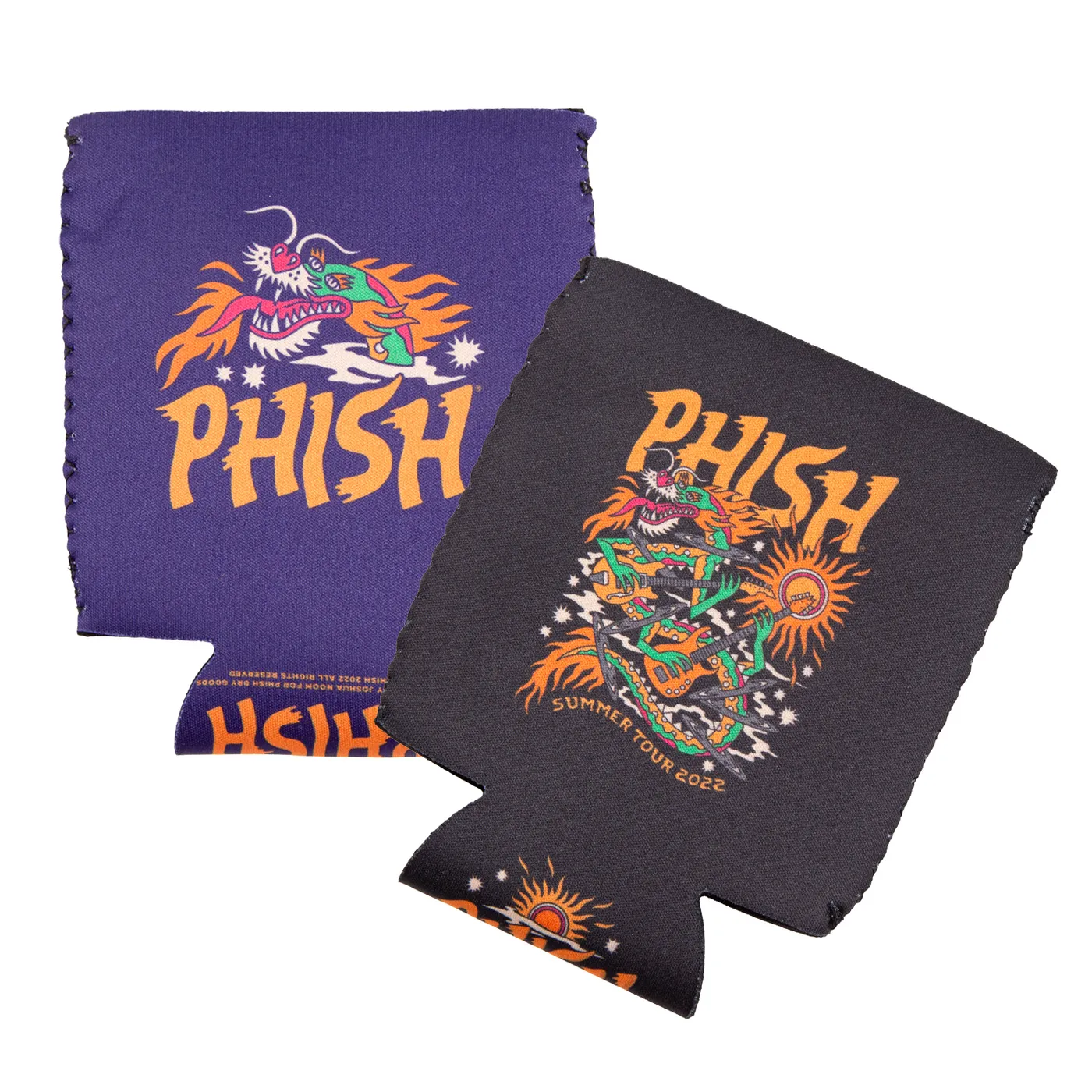Phish Dragon Soot 2022 Summer Tour Can Cooler