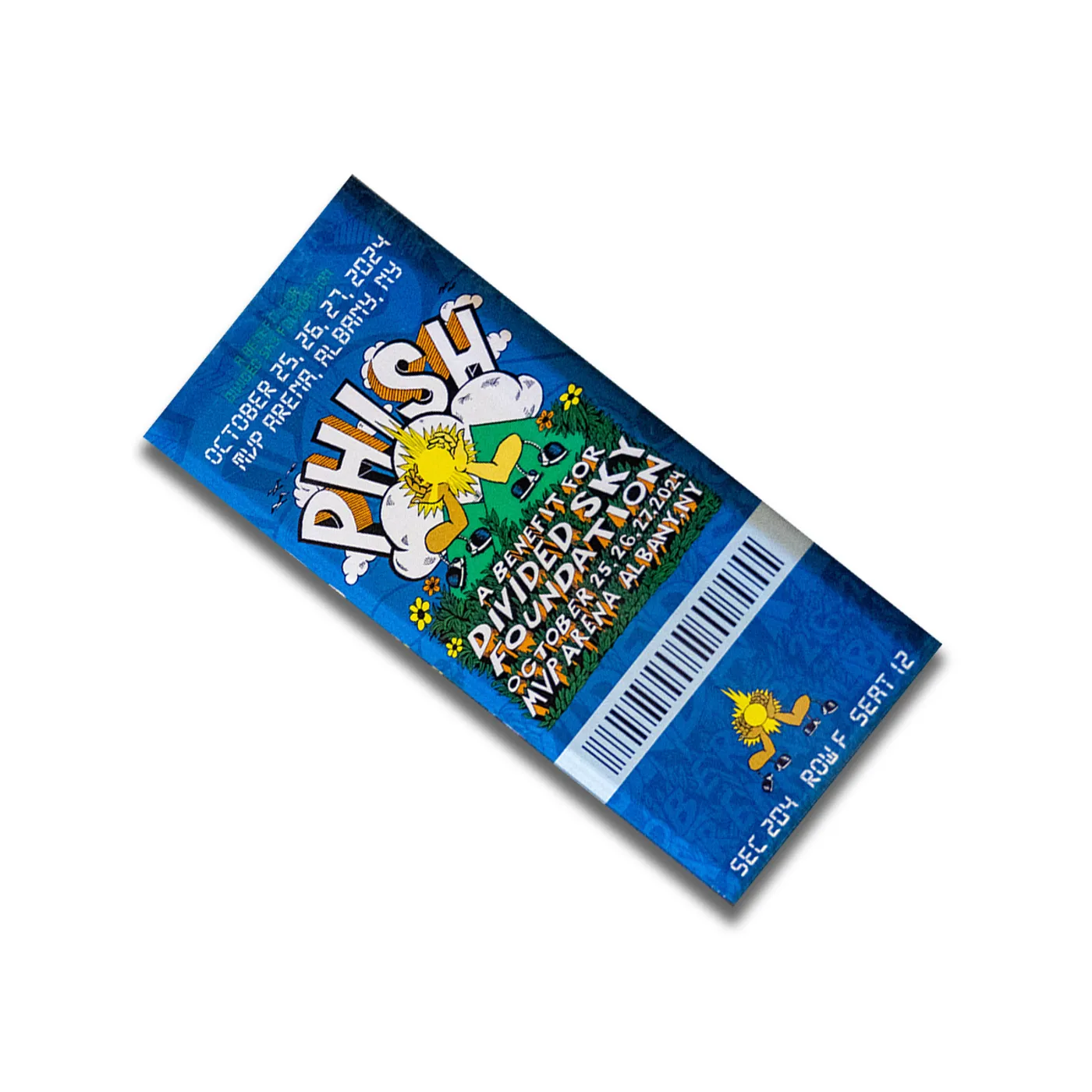 Phish Albany Divided Sky Foundation Ticket Magnet