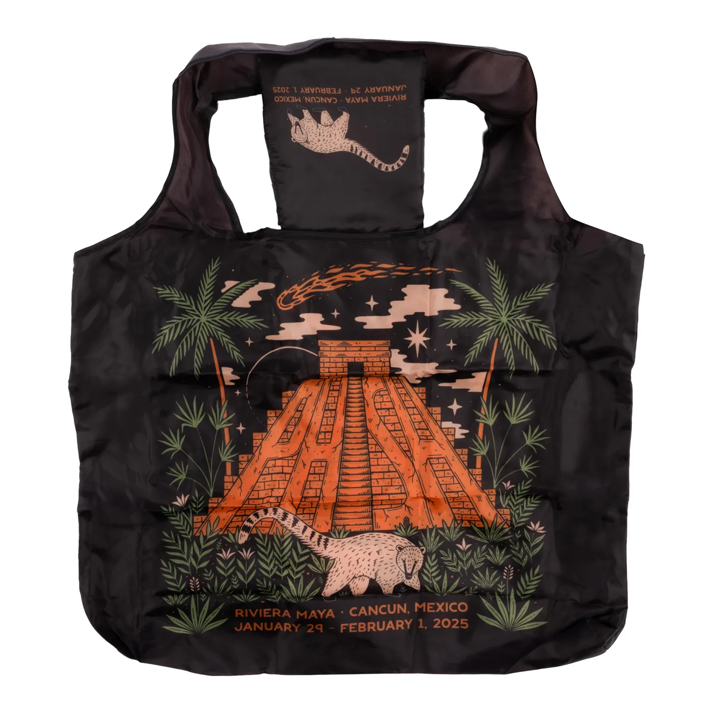 Phish Coati Asteroid Discovery Self Packing Tote Bag