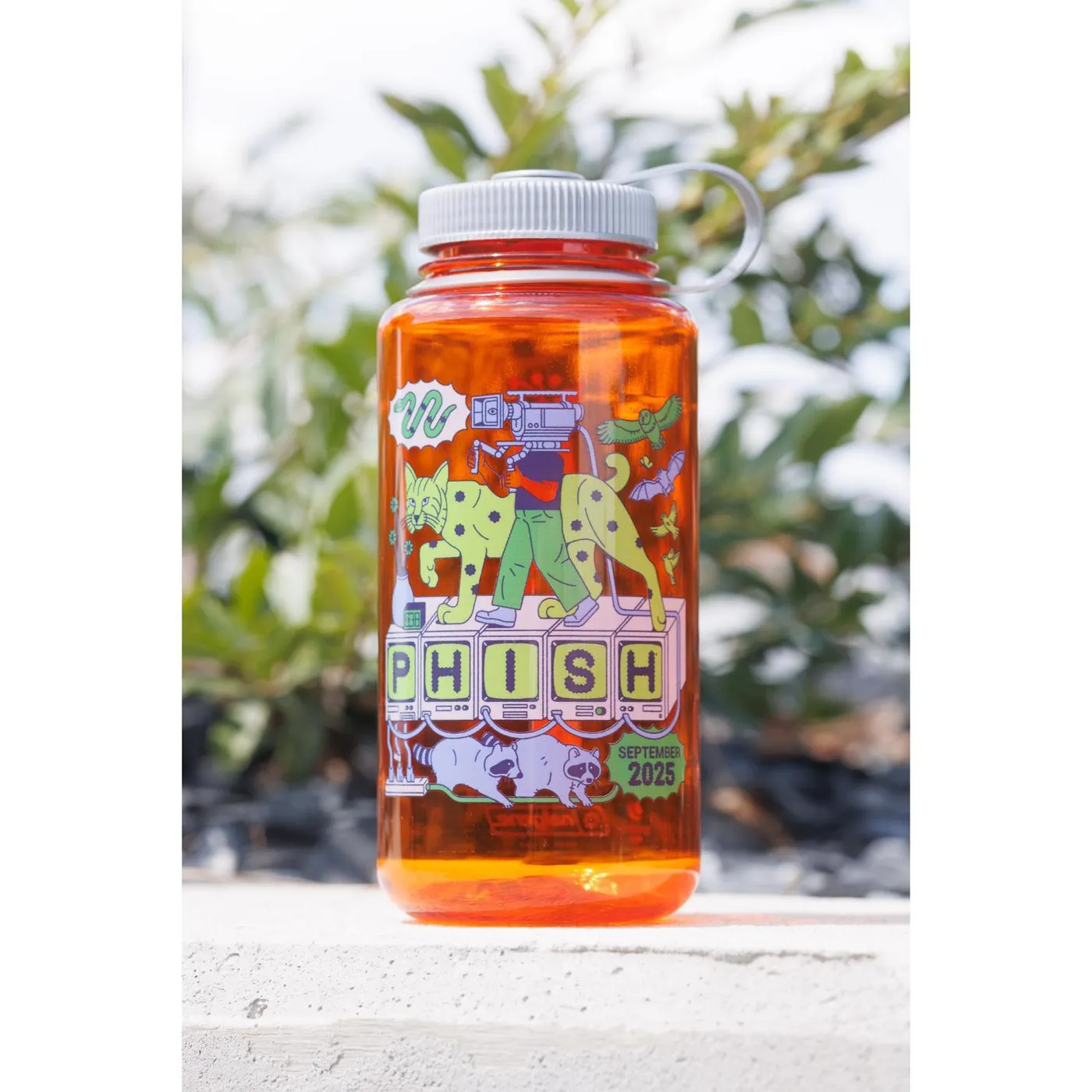 Phish Bobcat Broadcast September Tour Nalgene [32oz ORANGE]