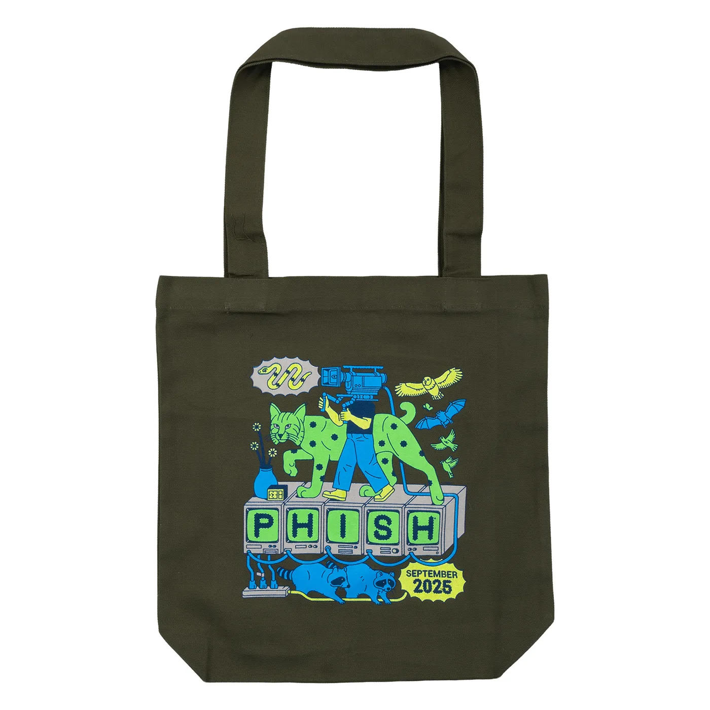 Phish Bobcat Broadcast September Tour Canvas Tote