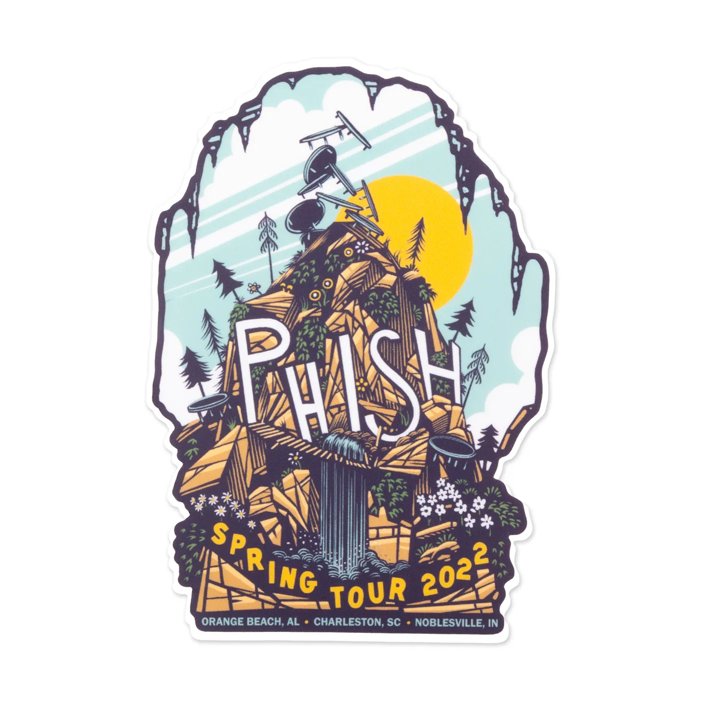 Phish Spring Tour 2022 Trampoline Sticker