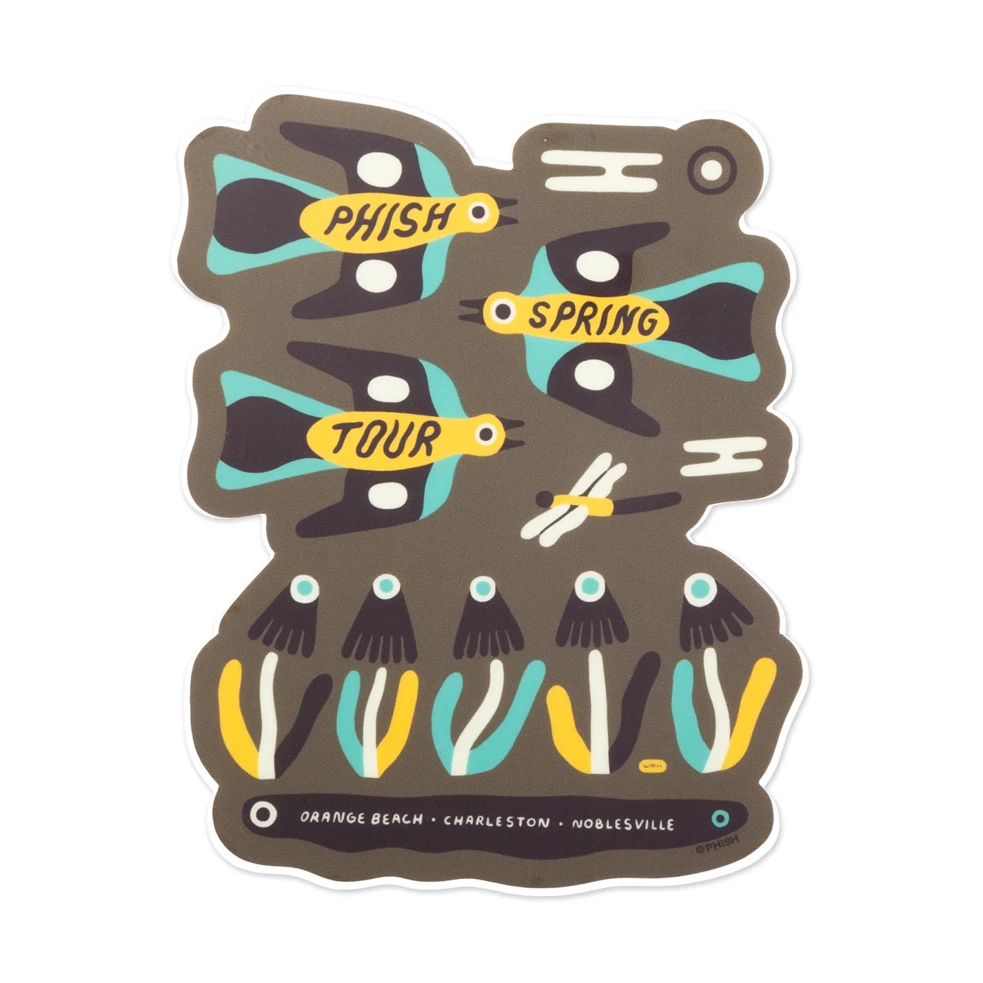 Phish Spring Tour 2022 Mockingbird Sticker