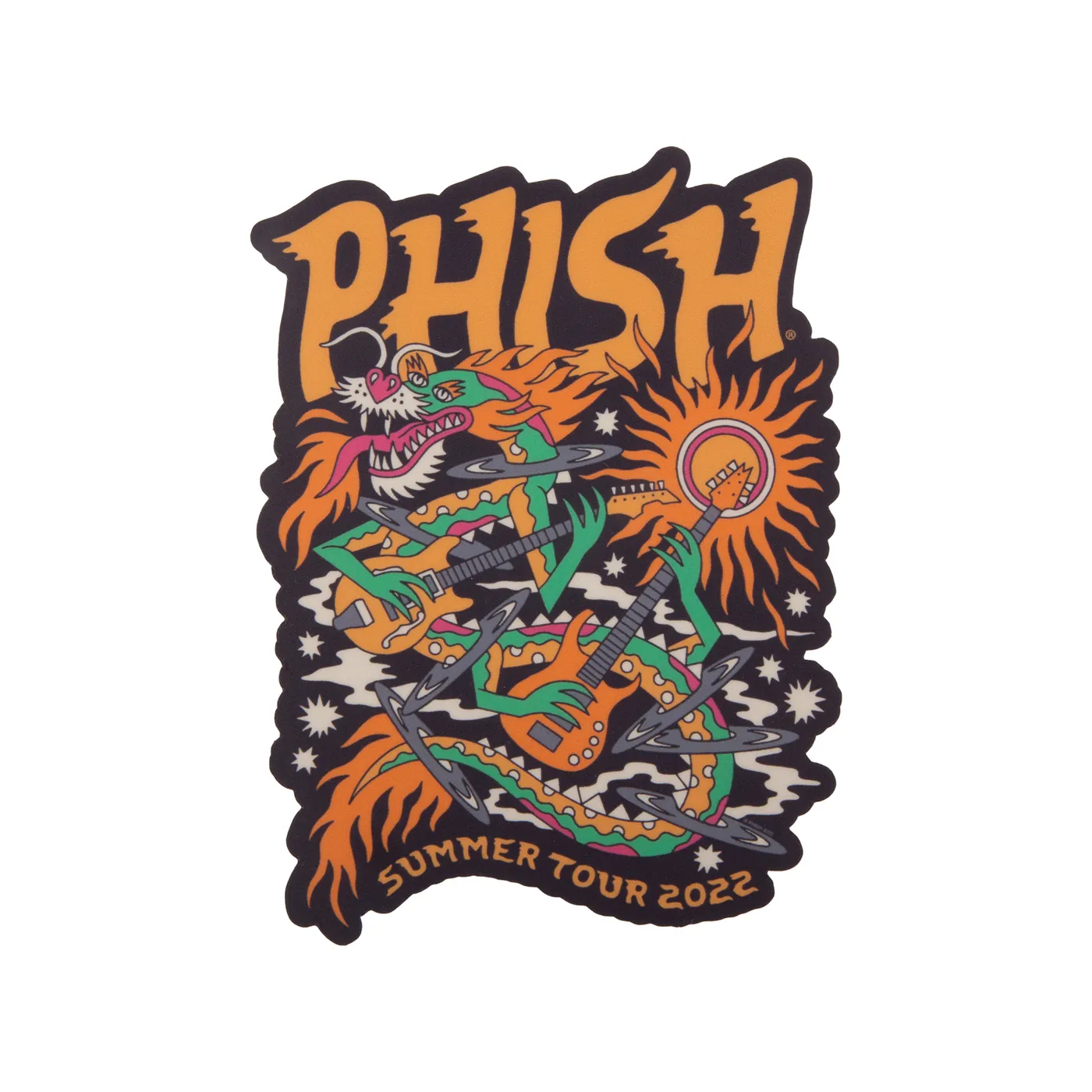 Phish Dragon Soot Summer 2022 Tour Sticker