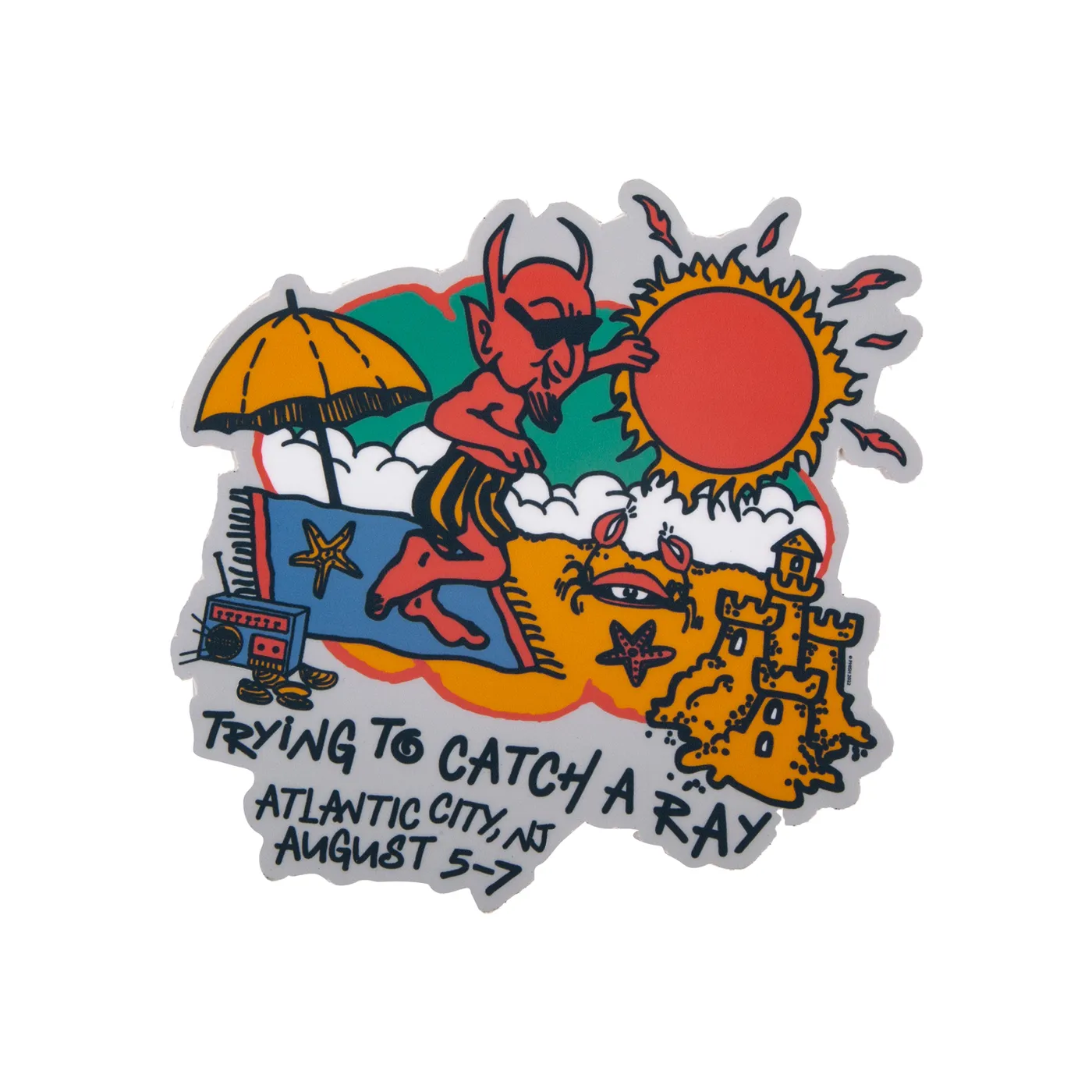 Phish Atlantic City Catch A Ray Event Sticker