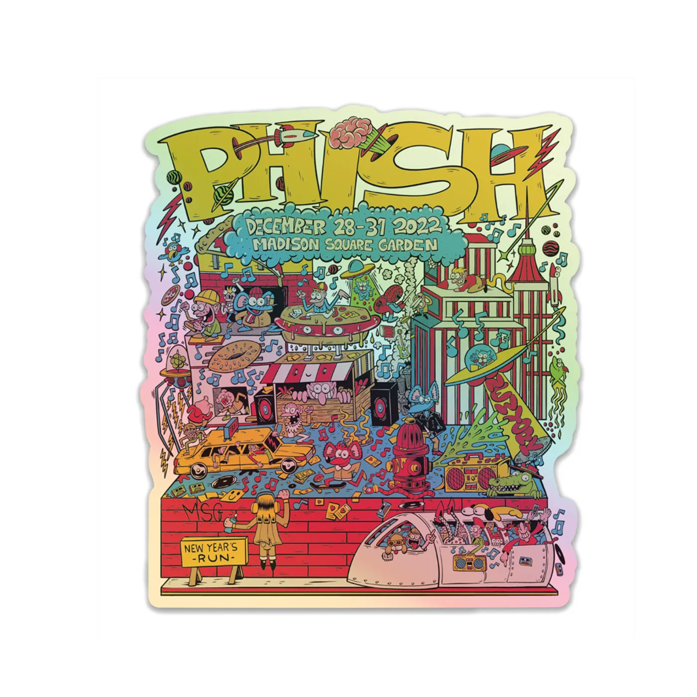 Phish Rogue City NYE 22 Holographic Event Sticker