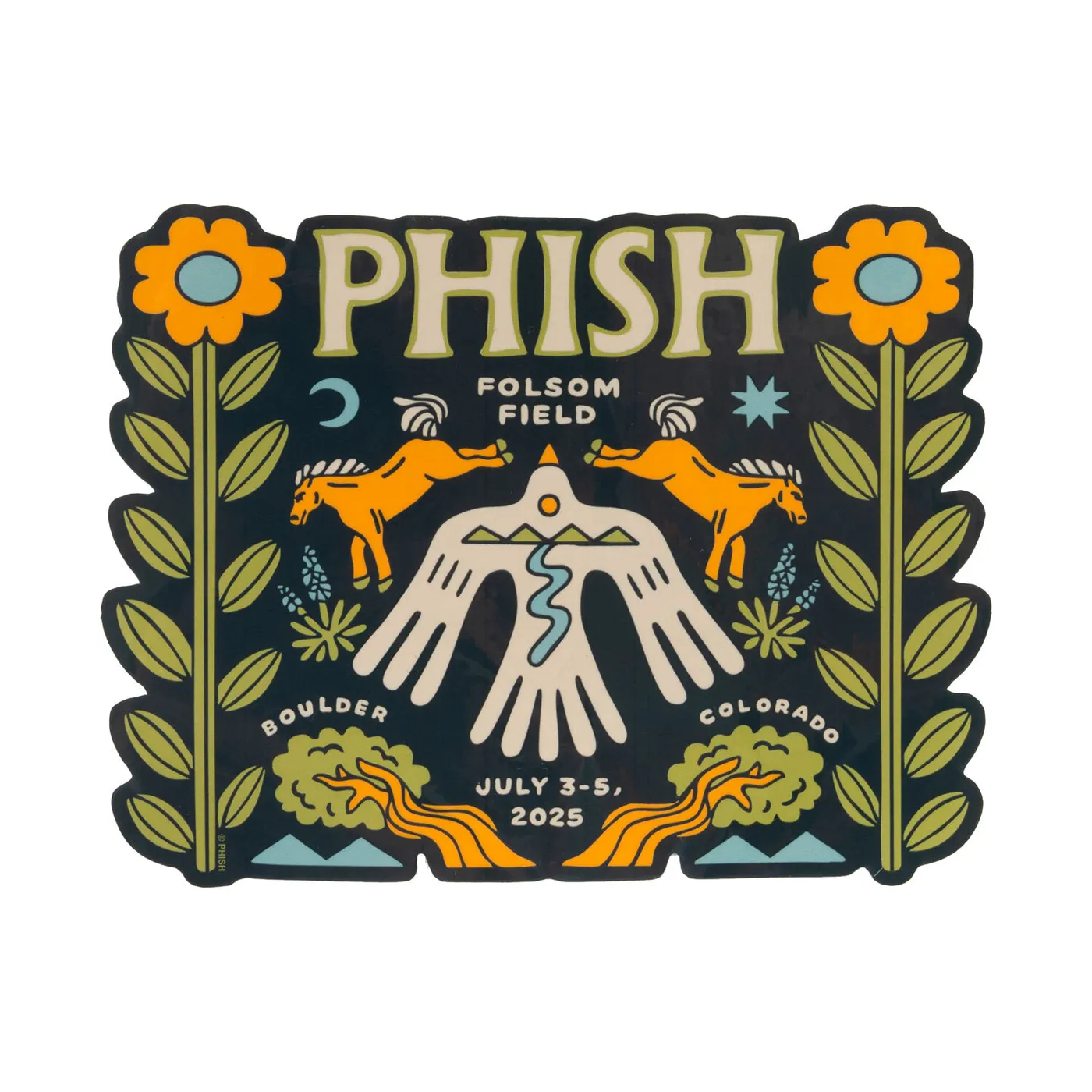 Phish Boulder It's Natural Sticker