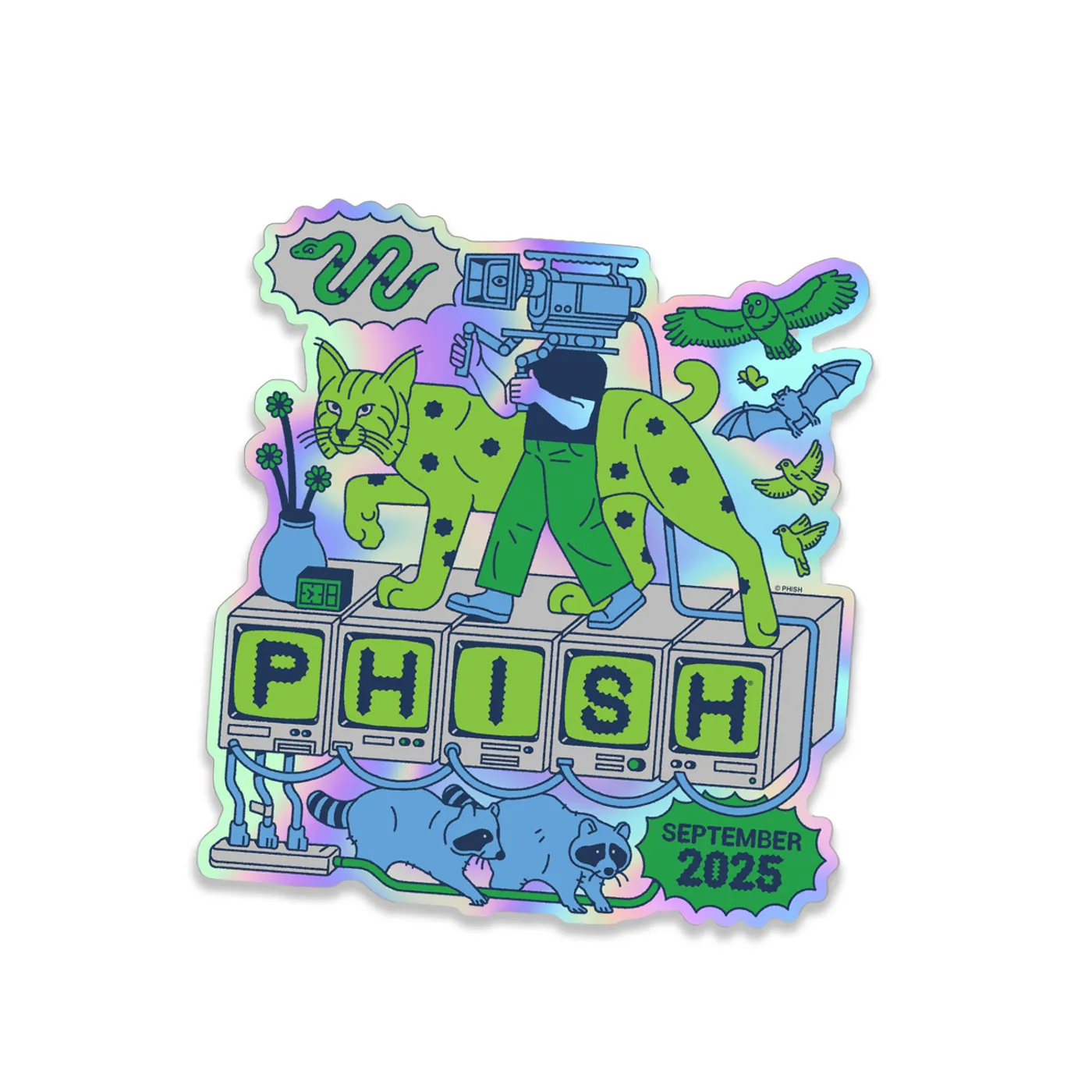 Phish Bobcat Broadcast September Tour Sticker