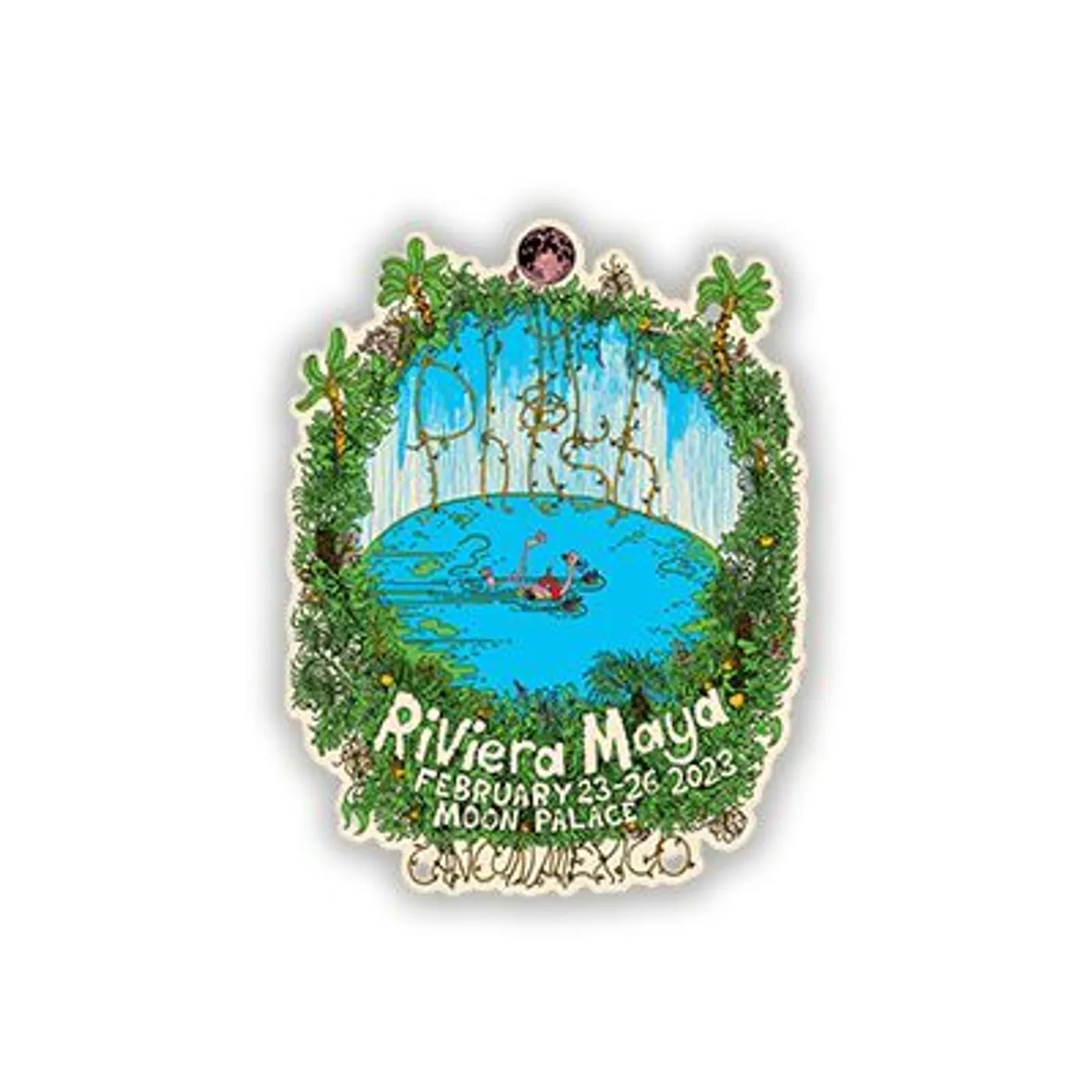 Phish Cenote Flamingo Event Sticker