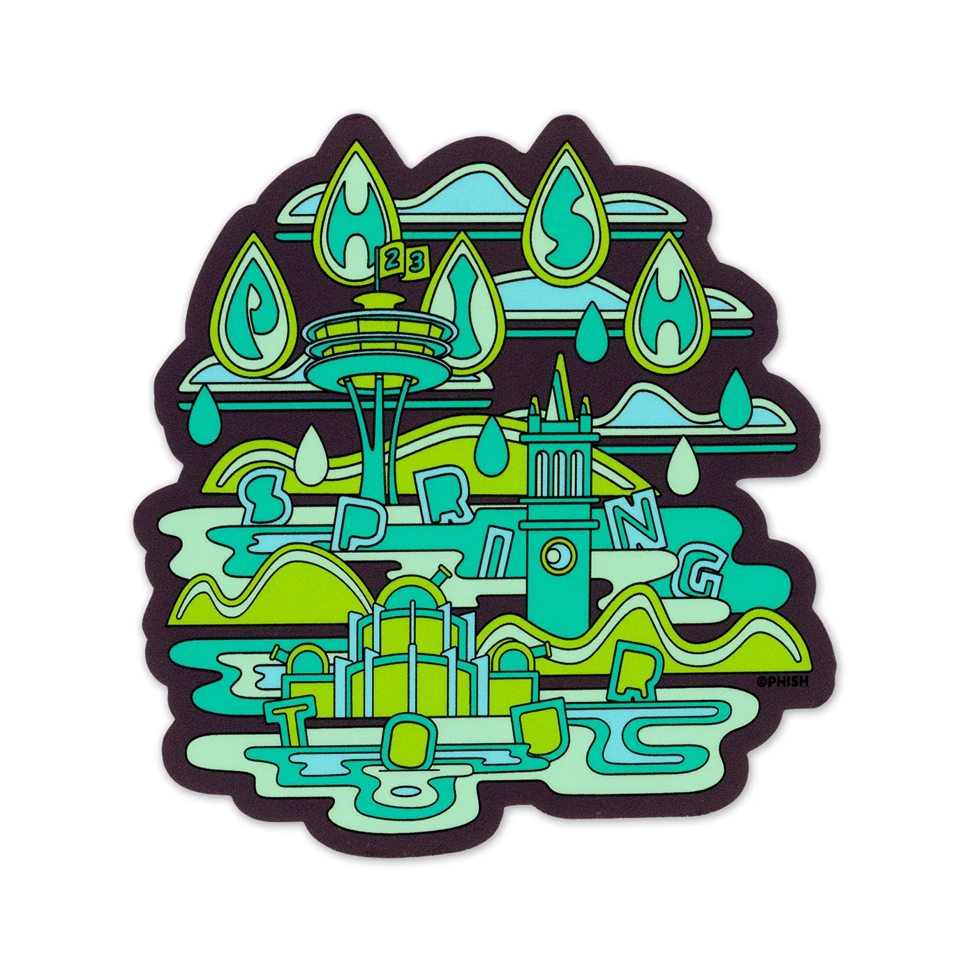 Phish Waterworld Spring Tour 2023 Sticker