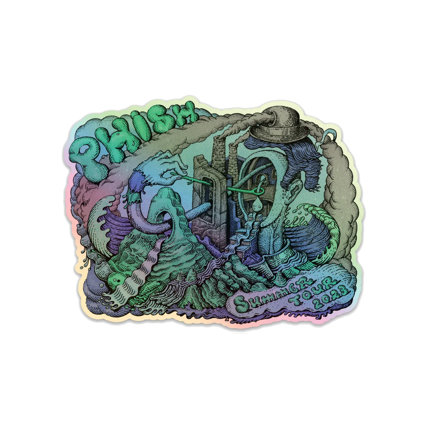 Phish Welker Free Motion Summer Tour 2023 Holographic Sticker