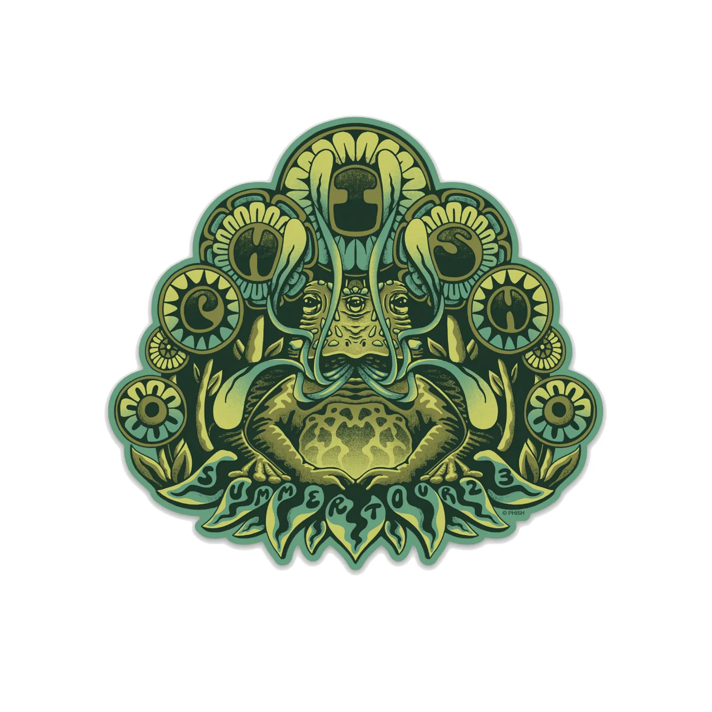 Phish Frogger Summer Tour 2023 Sticker