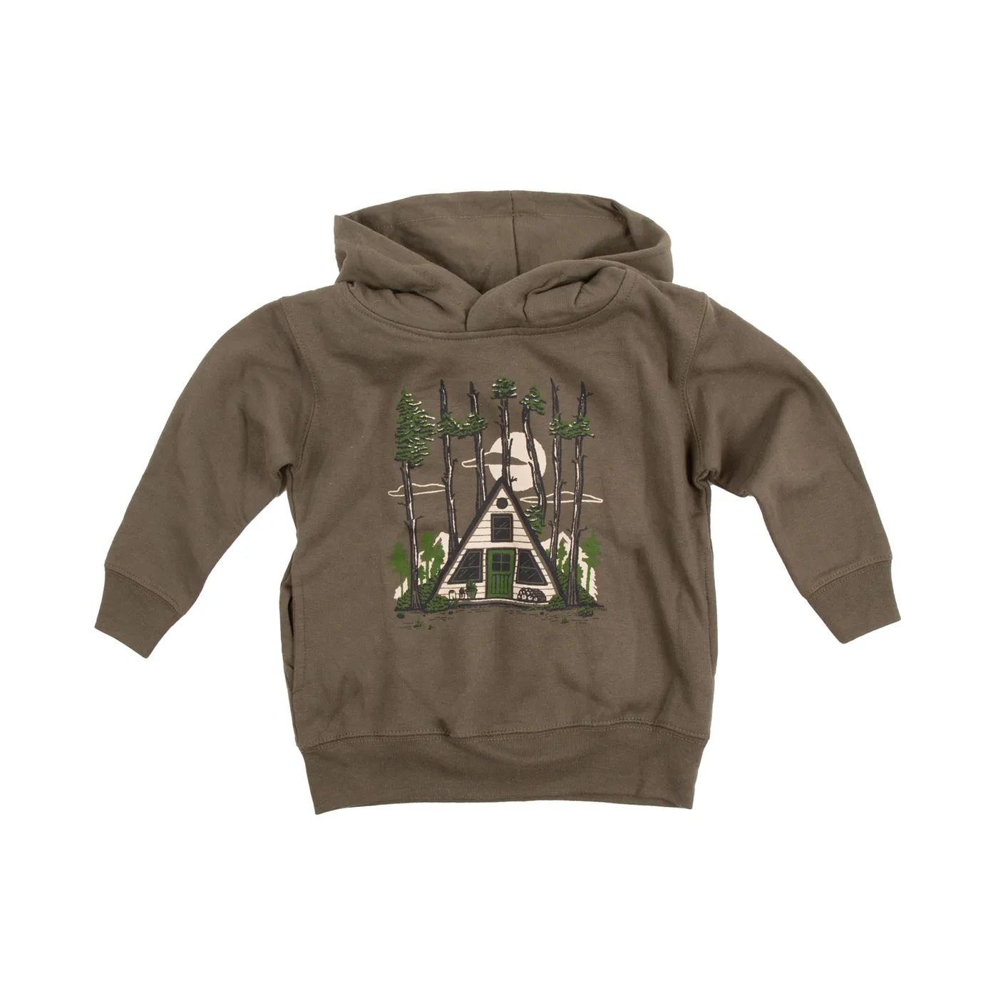 Phish Kids Take The A Frame Pullover Hoodie on Military Green