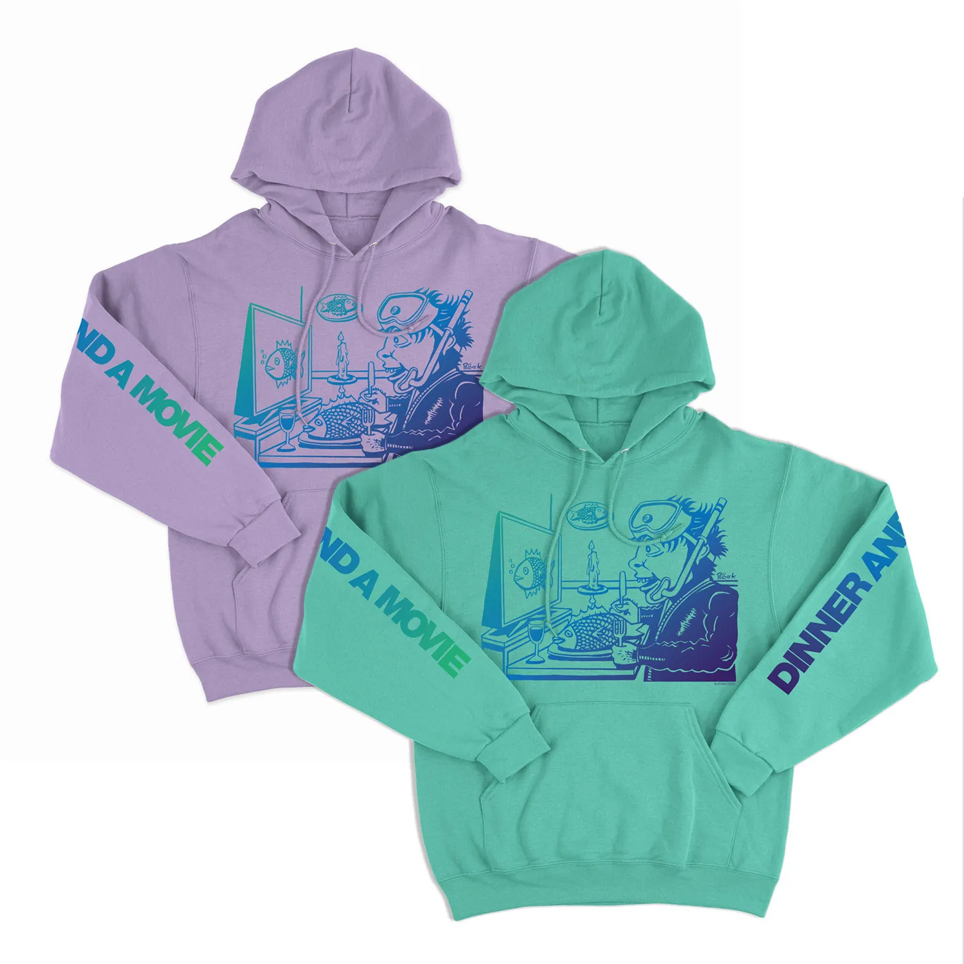 Phish Dinner And A Movie Pollock Heavyweight Hoodie