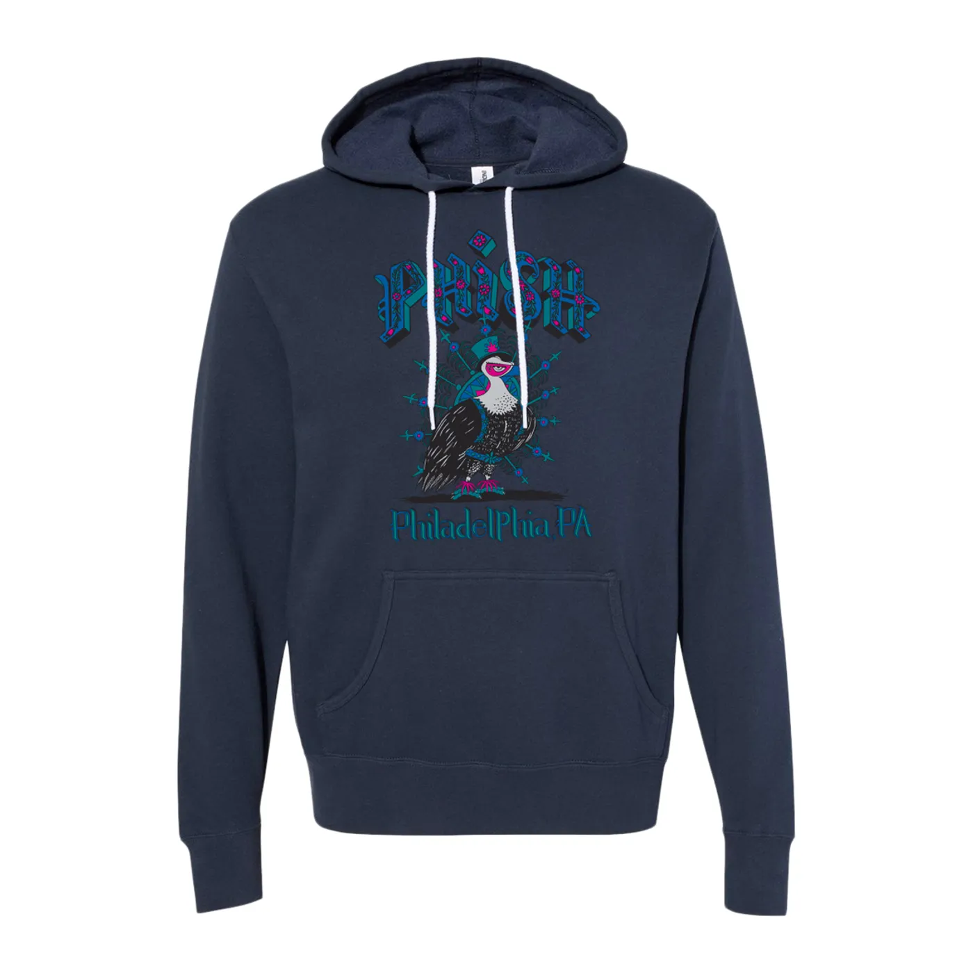 Phish Philadelphia 2023 Event Hoodie on Slate Blue
