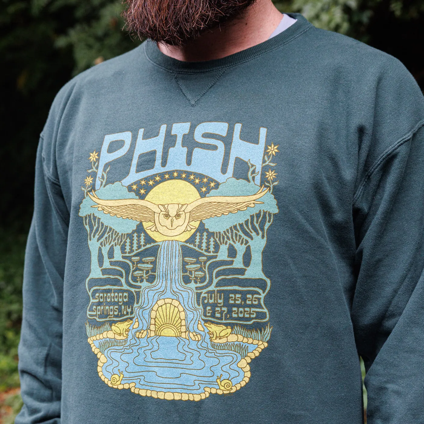 Phish Saratoga Springs Summer Tour 2025 Crewneck Sweatshirt