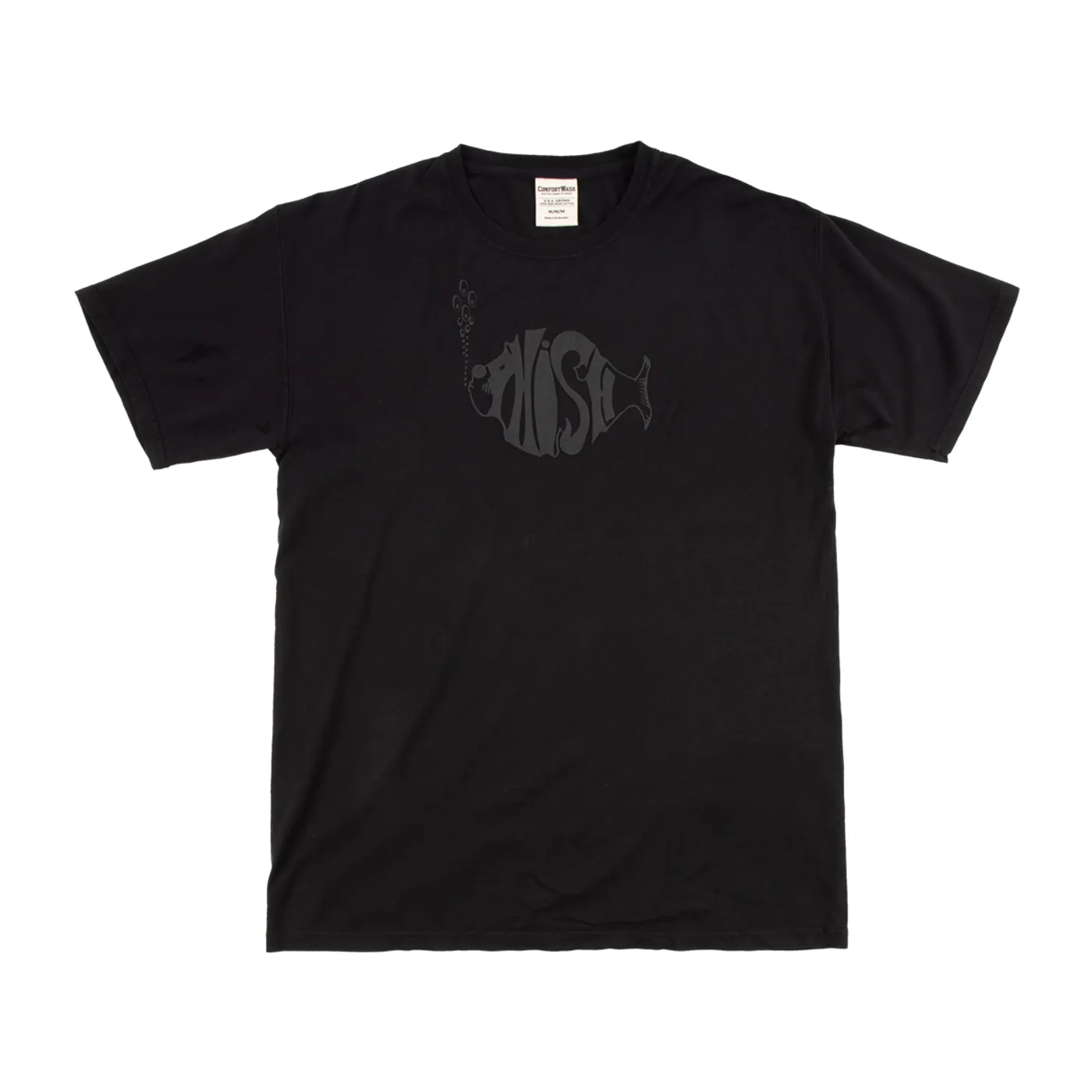 Phish Classic Stealth Puff Heavyweight Tee on Black