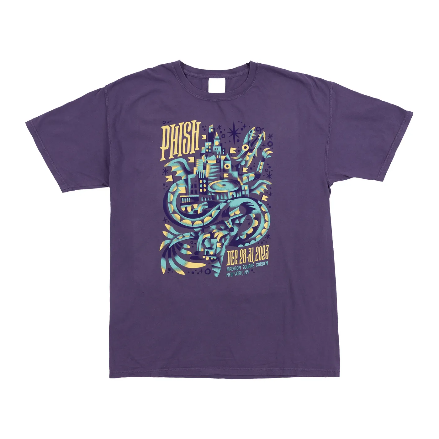 Phish Serpent City NYE Run Tee on Grape