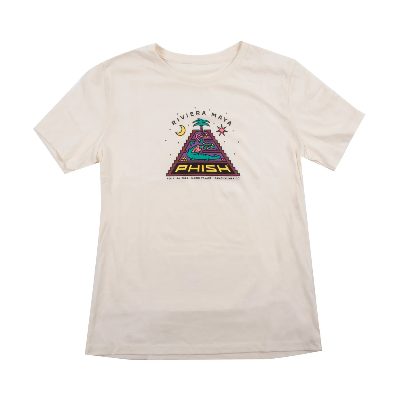 Phish Women's Gator Flamingo Tee on Heather Natural