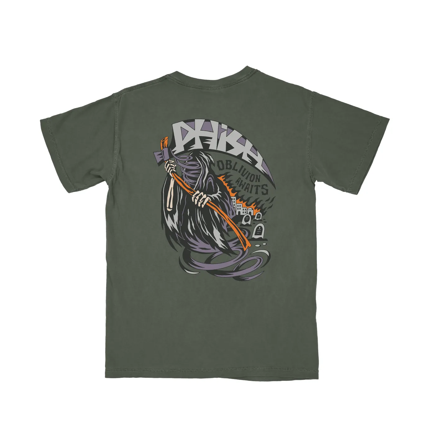 Phish Oblivion Pocket Tee on Moss