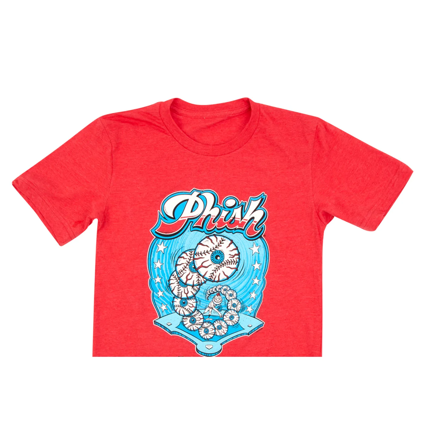 Phish Good Eye Pitcher T-Shirt on Heather Red