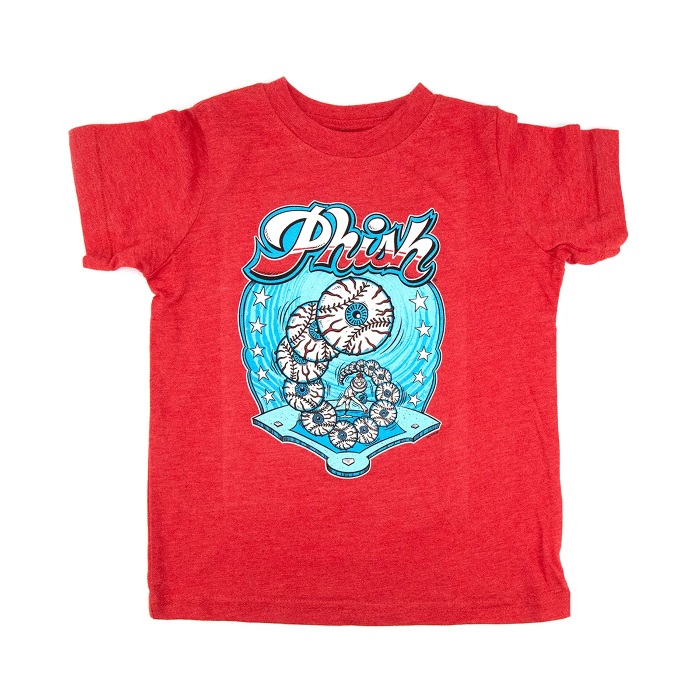 Phish Kid's Good Eye Pitcher T-Shirt on Vintage Red