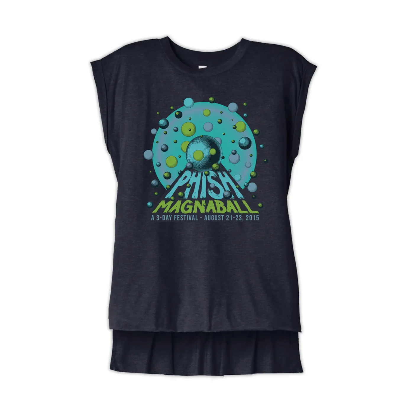 Phish Women’s Magnaball The Rounds Muscle Tank on Navy
