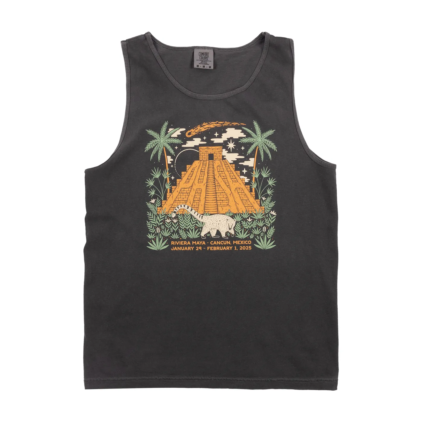 Phish Coati Asteroid Discovery Tank Top on Pepper Grey