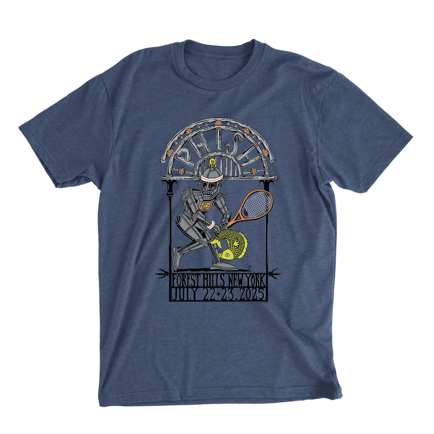 Phish Forest Hills Pollock Summer Tour 2025 Polycotton Tee