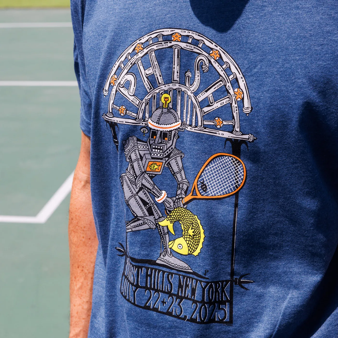 Phish Forest Hills Pollock Summer Tour 2025 Polycotton Tee