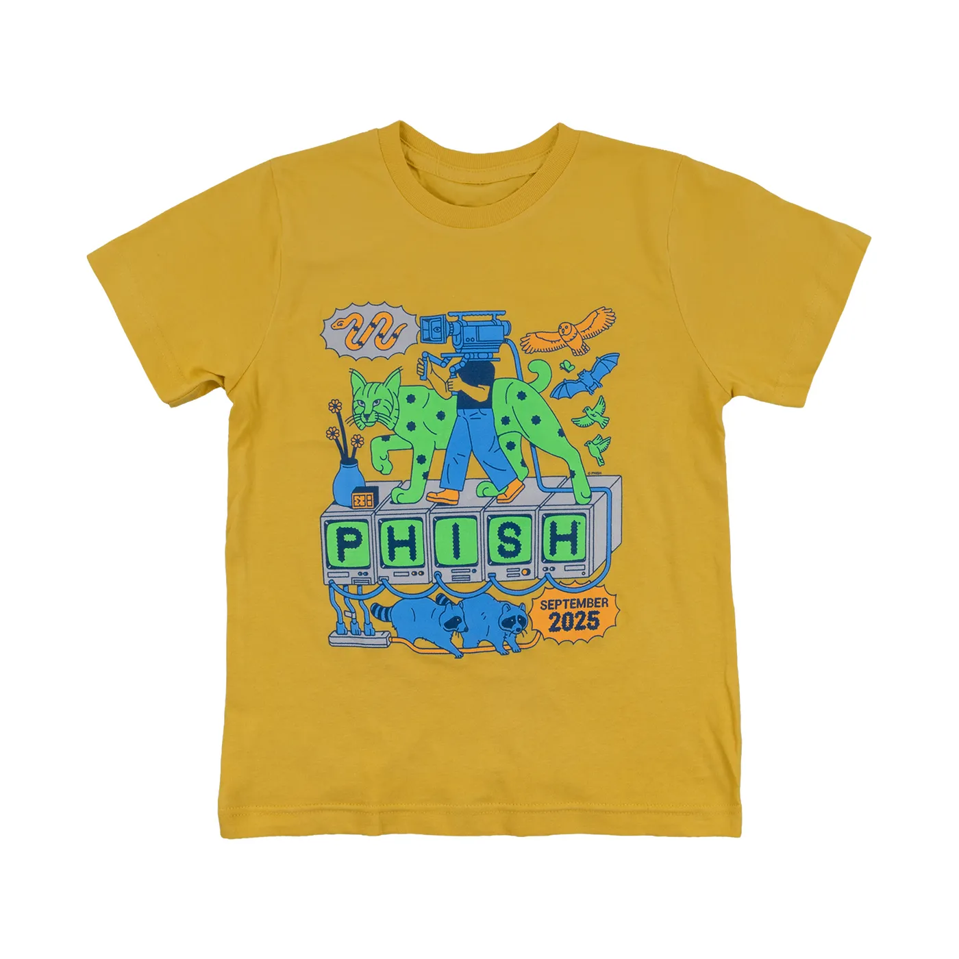 Phish Youth Bobcat Broadcast September Tour Tee