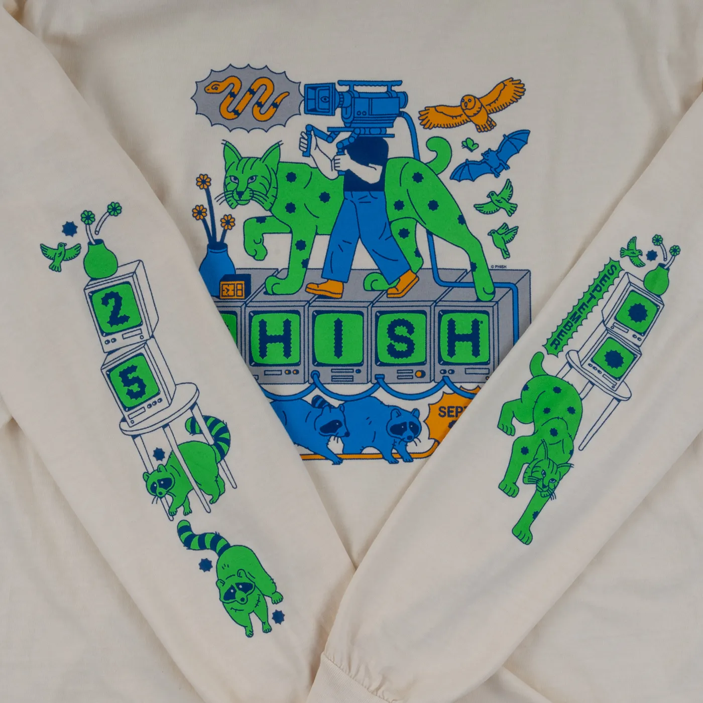 Phish Bobcat Broadcast September Tour Long Sleeve Tee