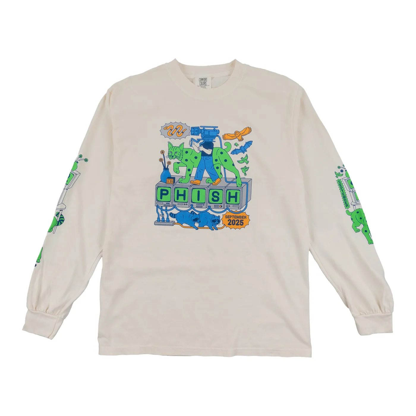 Phish Bobcat Broadcast September Tour Long Sleeve Tee