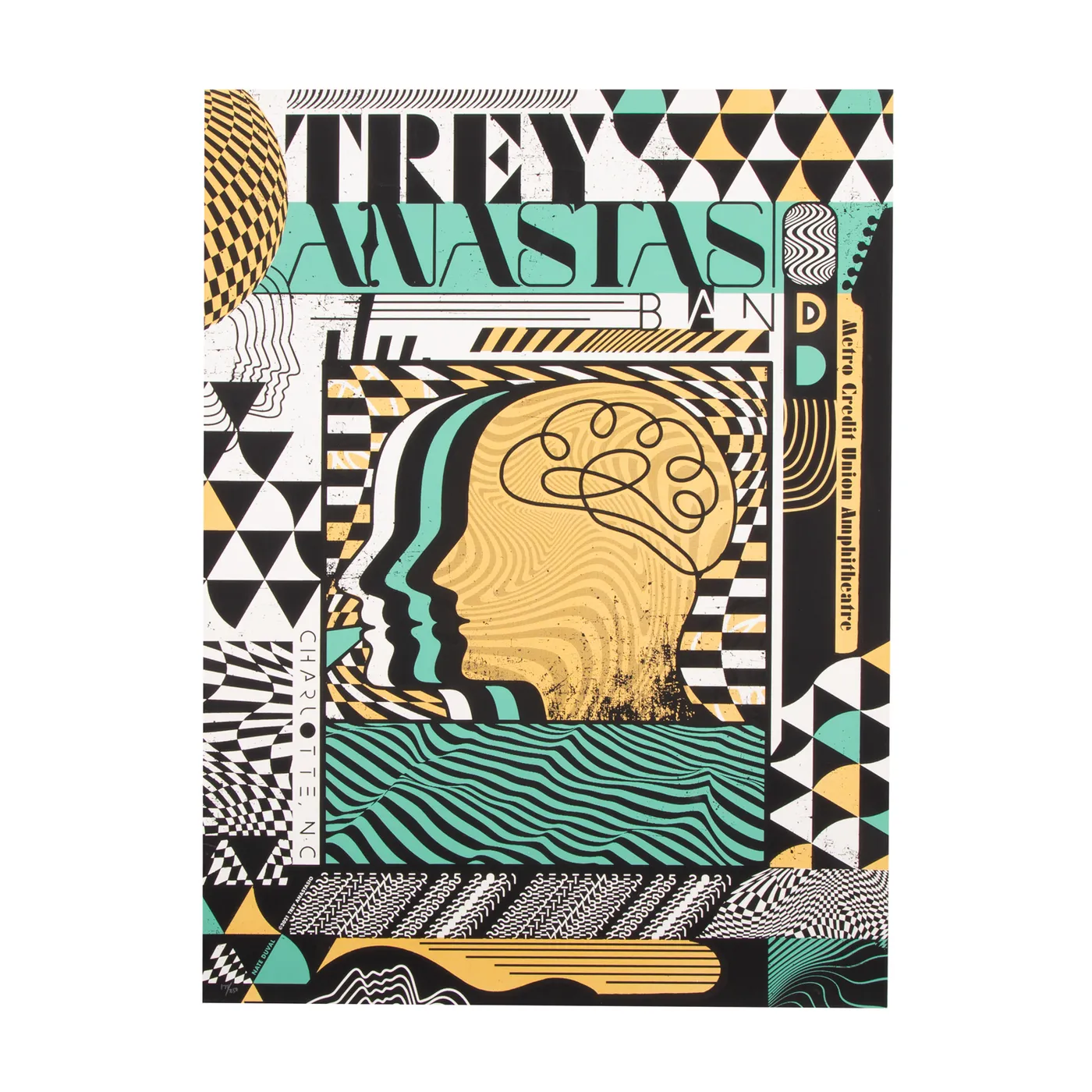Phish Trey Anastasio Band Charlotte, NC 2021 LE Poster