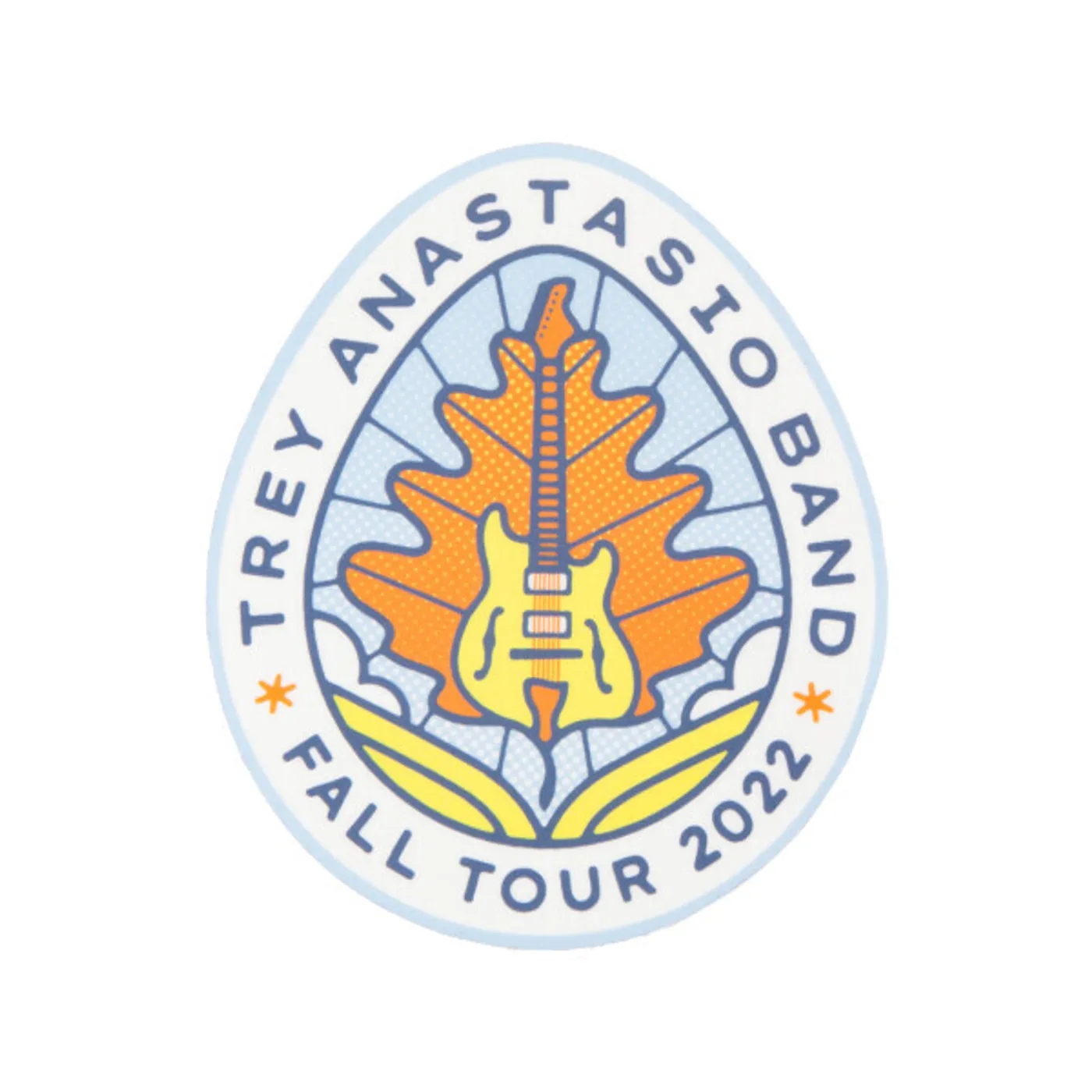 Phish STICKER - TAB Fall Tour 2022 - Guitar Leaf