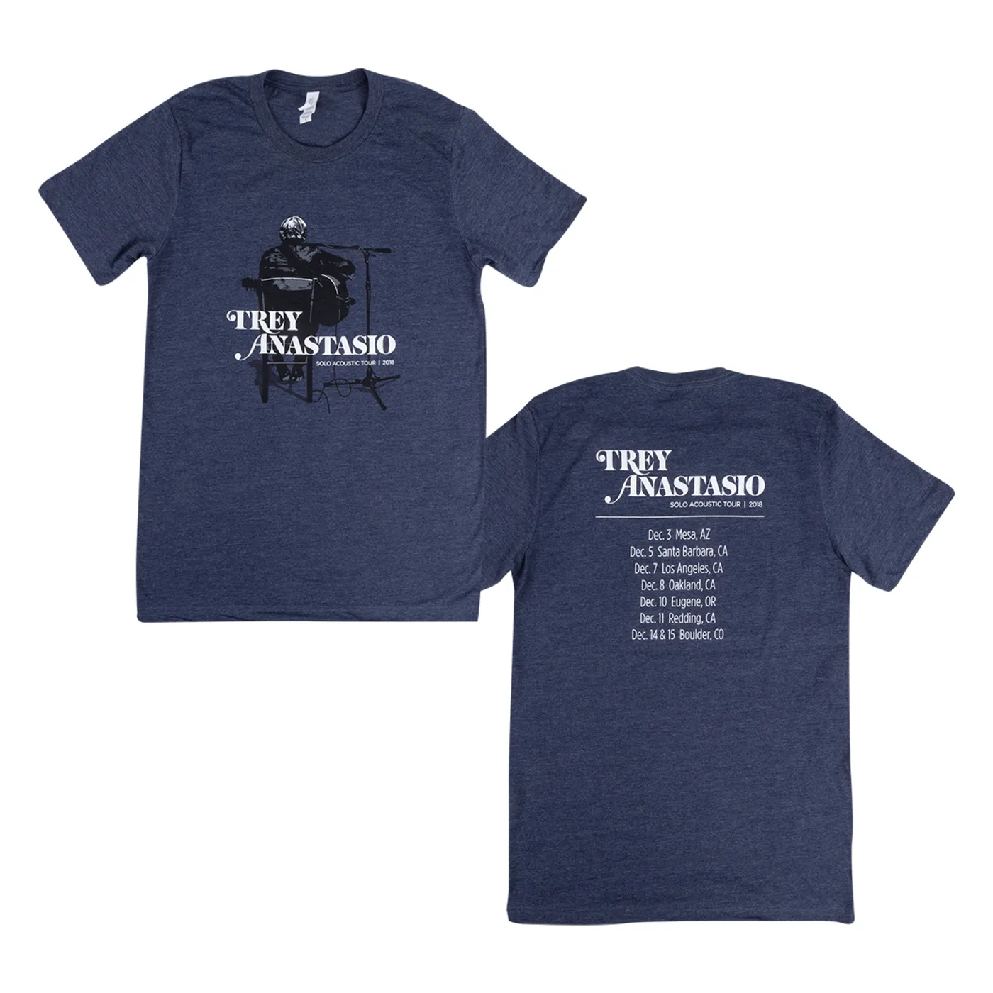 Phish Trey Anastasio Solo Acoustic Tour 2018 Silhouette T