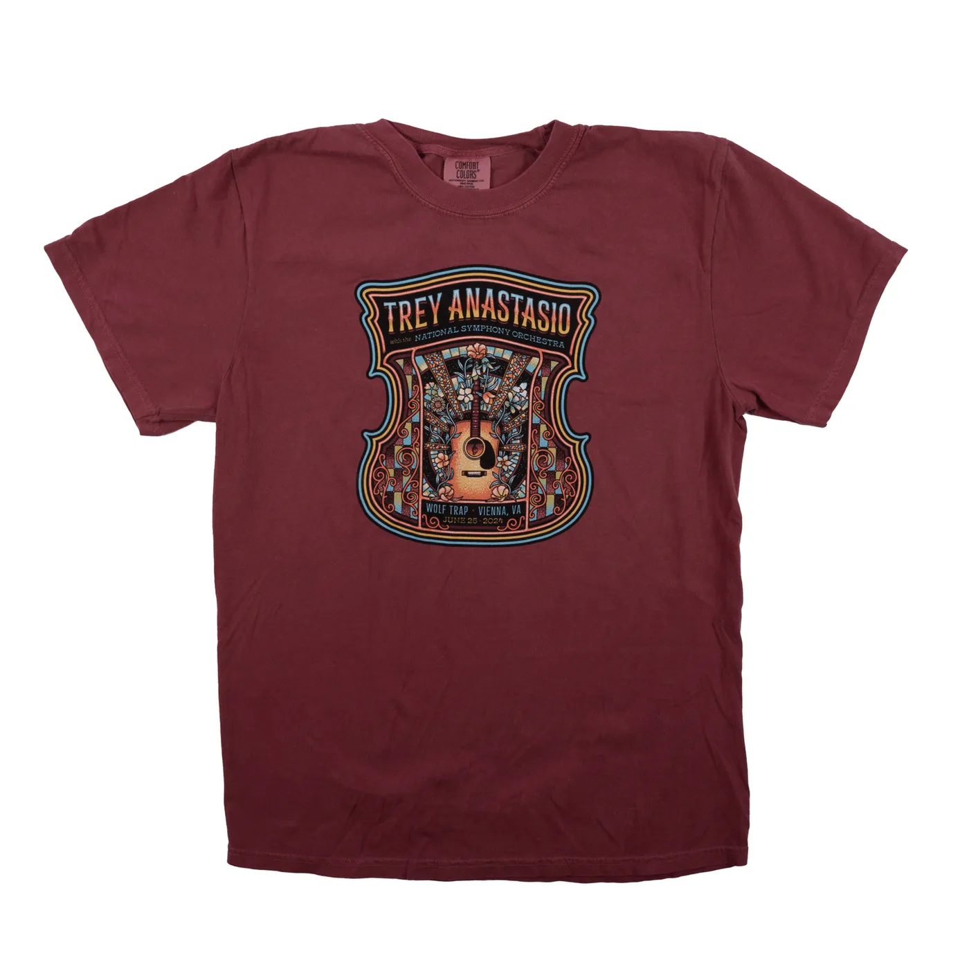 Phish WOLF TRAP 2024 EVENT TEE - STAINED GLASS