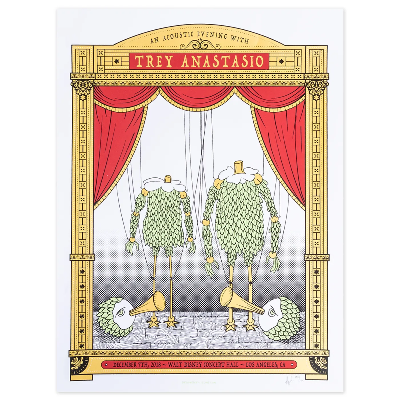Trey Anastasio Walt Disney Concert Hall, Los Angeles LE Poster