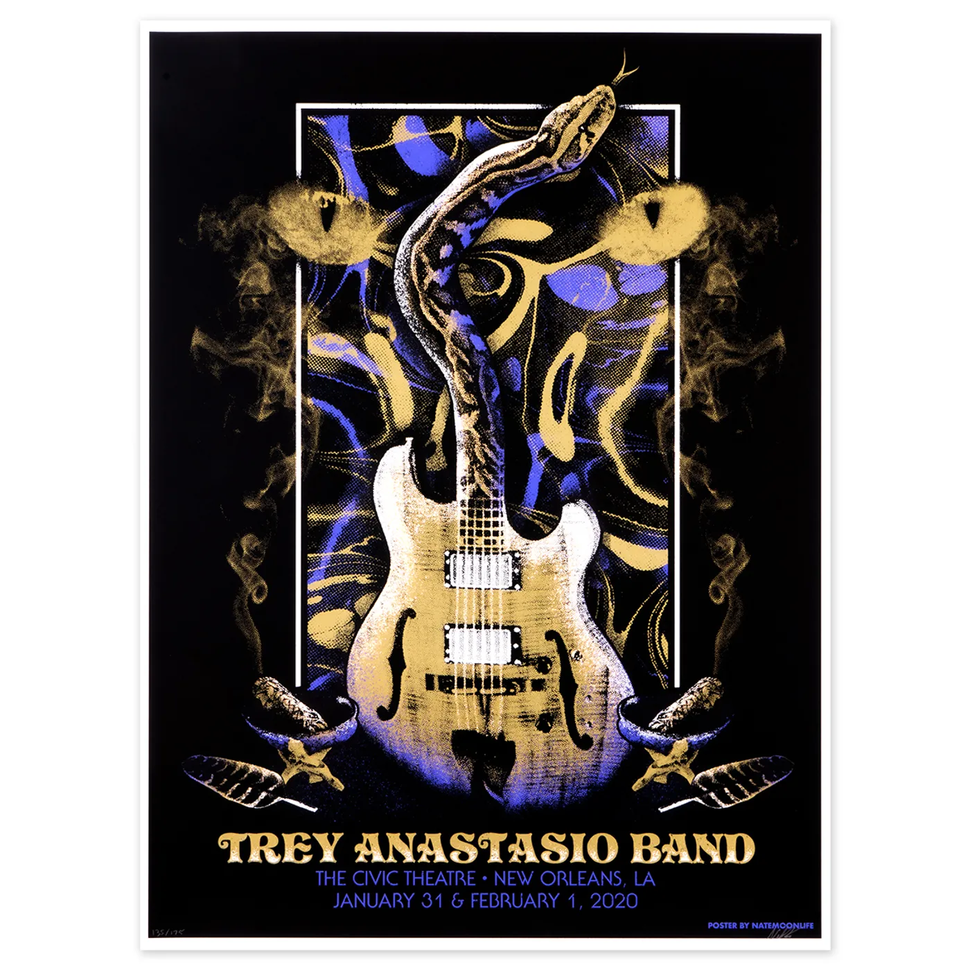 Trey Anastasio The Civic Theatre, New Orleans, LA 2020 Poster