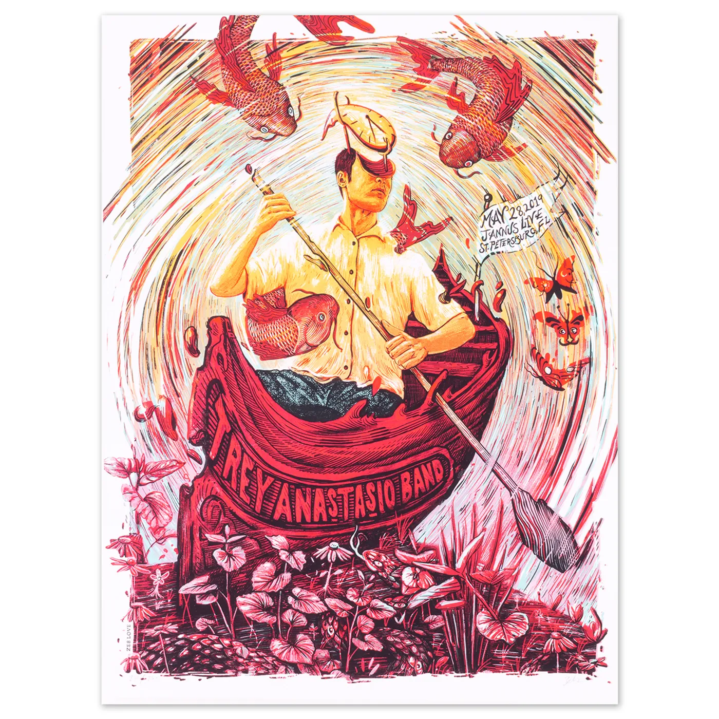 Trey Anastasio Jannus Live, St. Petersburg 2019 LE Poster