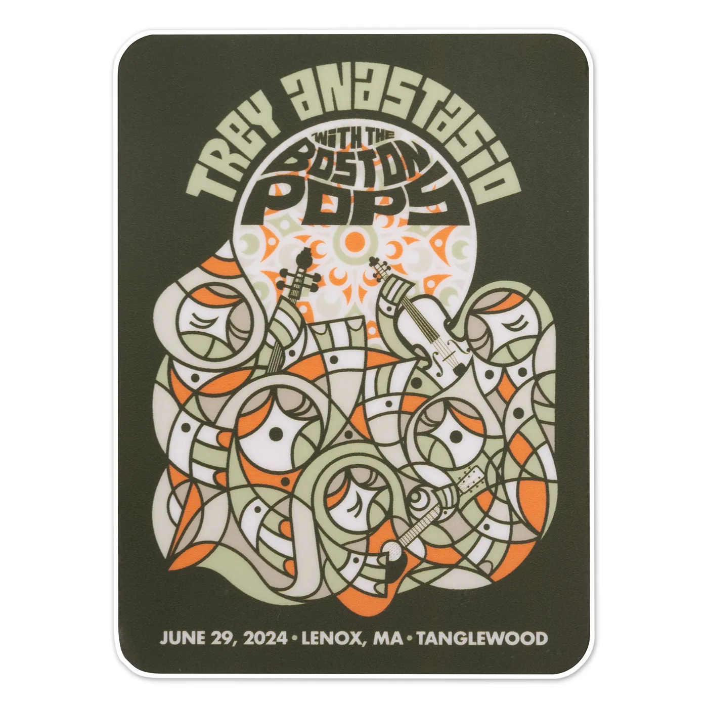Trey Anastasio EVENT STICKER - TANGLEWOOD 2024 - SYMPHONIC FIGURES