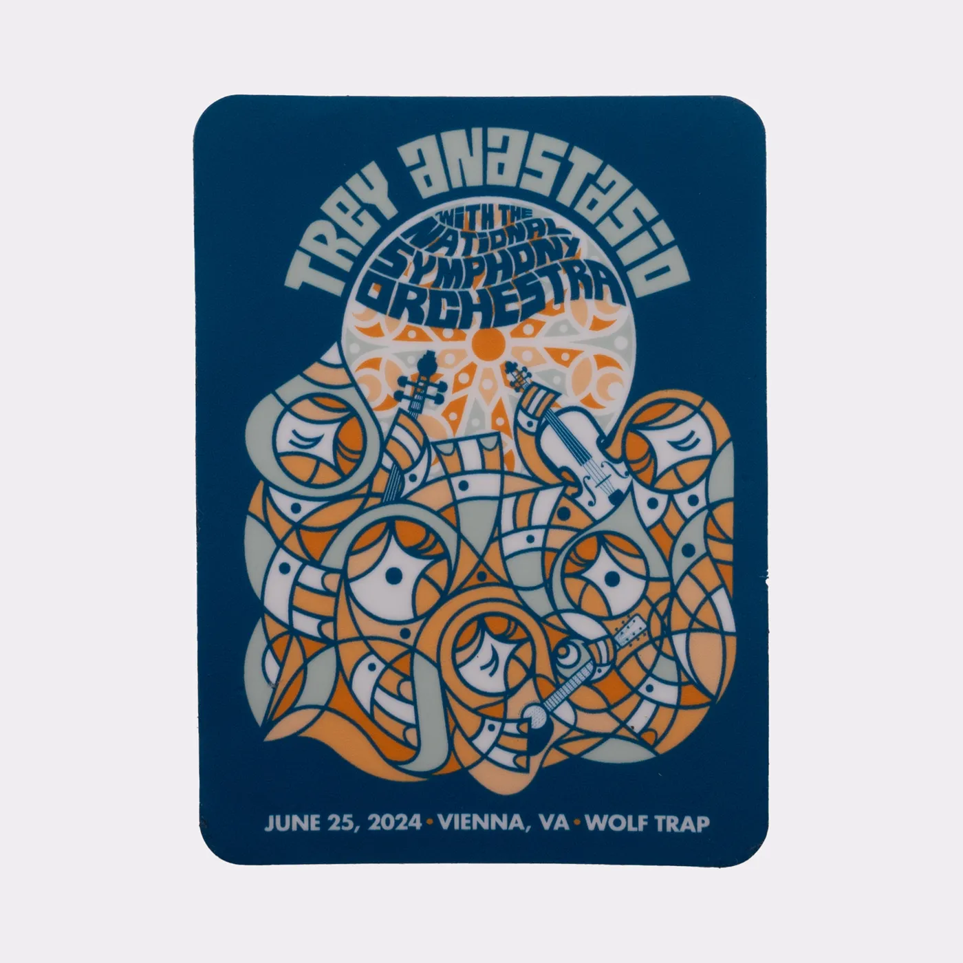 Trey Anastasio EVENT STICKER - WOLF TRAP 2024 - SYMPHONIC FIGURES