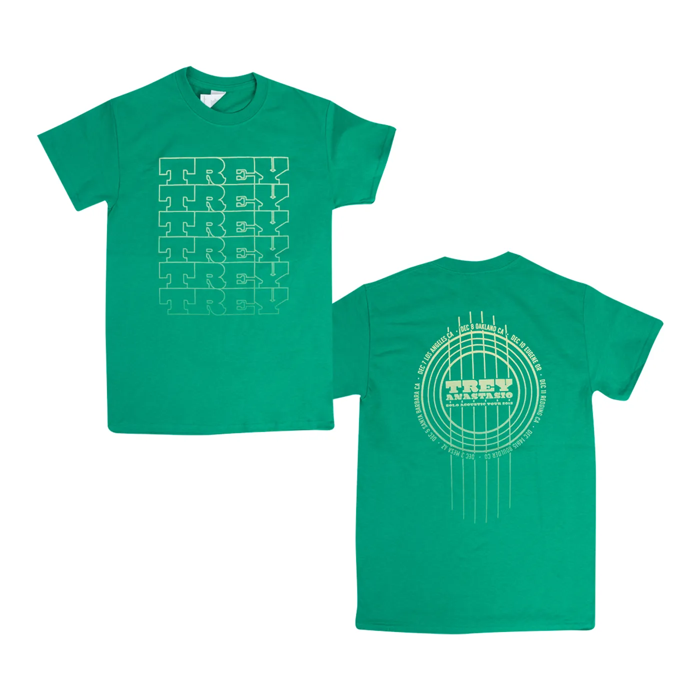 Trey Anastasio Solo Acoustic Tour 2018 Name Tee